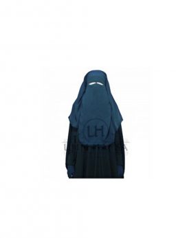 Sitar Niqab 3 voiles Umm Hafsa Bleu marine