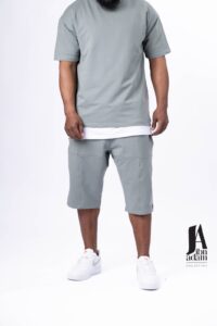 Ensemble T-shirt Short Ibn Adam homme Kaki