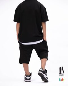 Ensemble Ibn Adam Kids T-shirt et Short noir