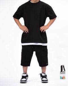 Ensemble Ibn Adam Kids T-shirt et Short noir