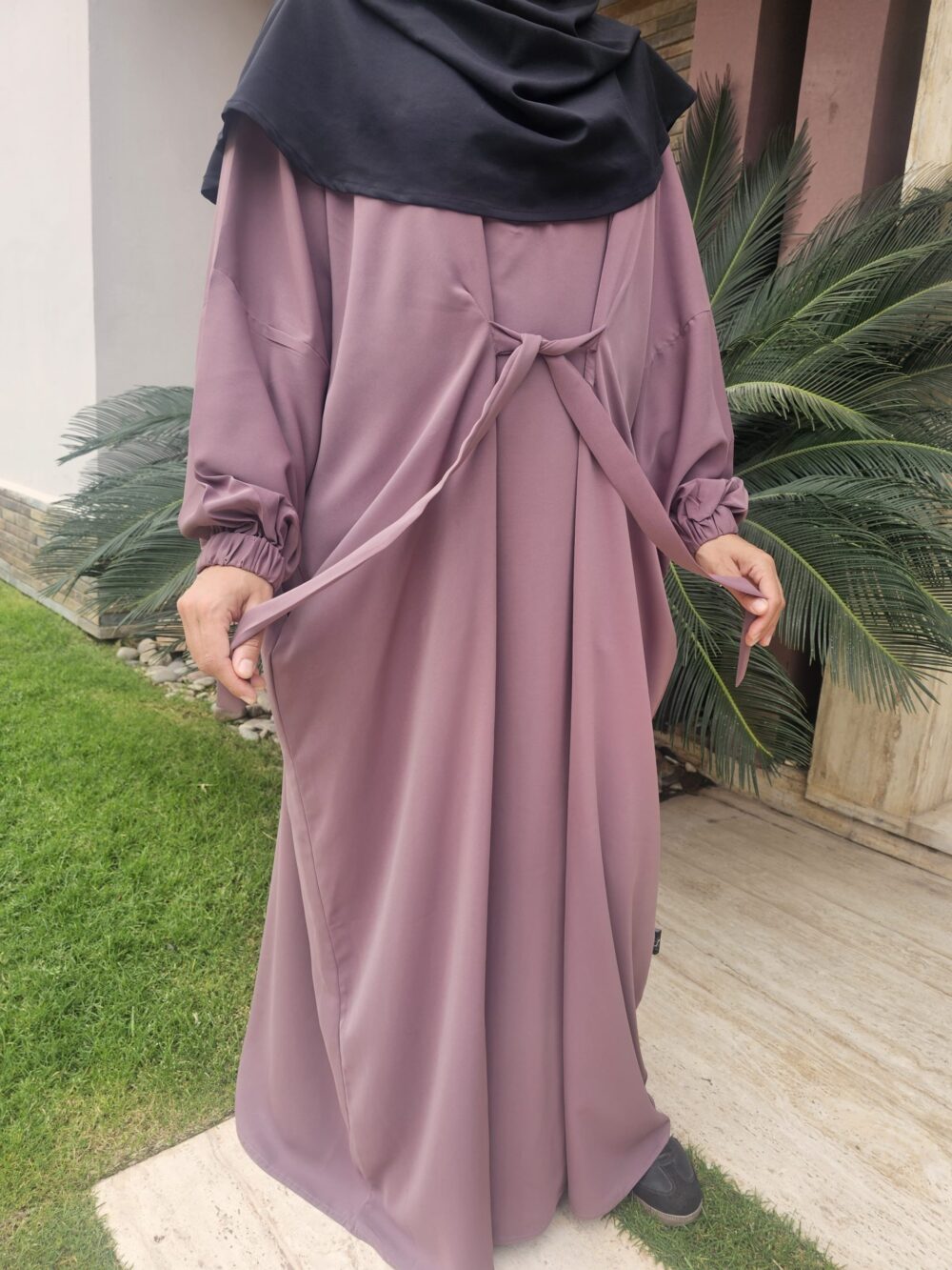 Abaya Georgia Mademoiselle Soutra Bois de rose