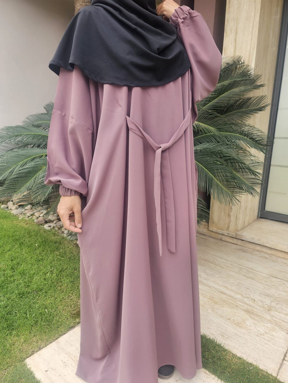 Abaya Georgia Mademoiselle Soutra Bois de rose