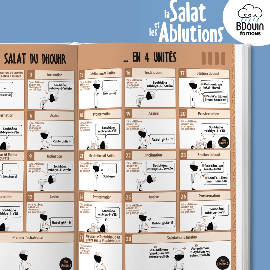 Mini guide illustré : la salat et les ablutions garçon